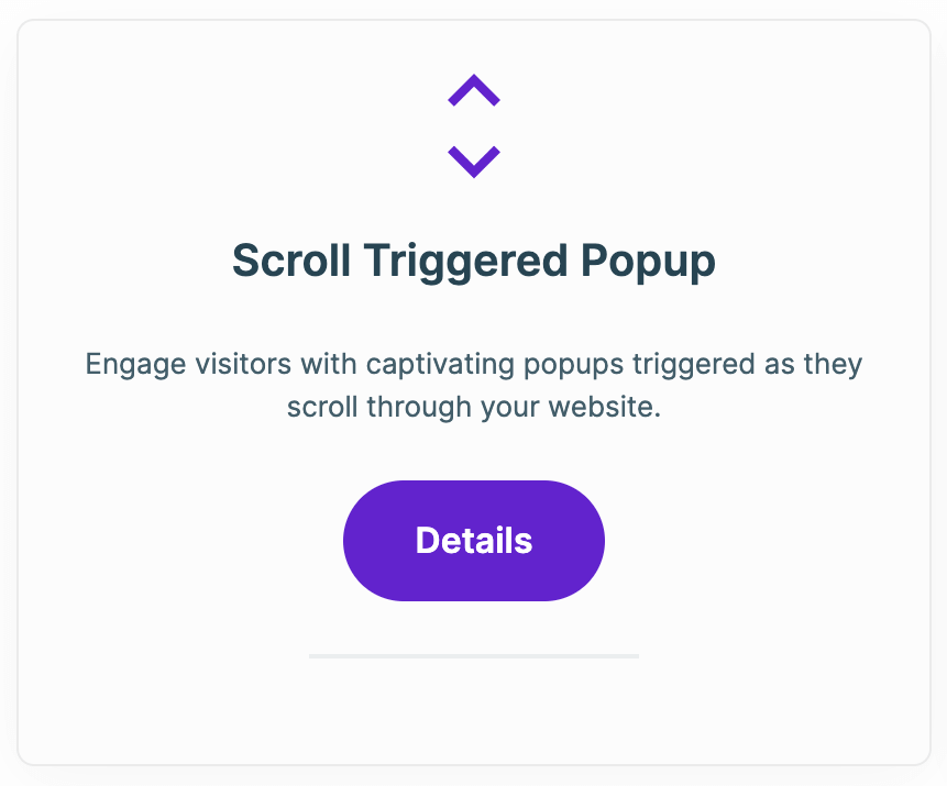 Scroll Triggered Extension